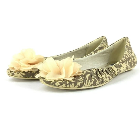 Ilse Jacobsen Hornbaek Canvas Printed Ballet Flats Size 37 US 7 Chiffon Flowers - Picture 5 of 11